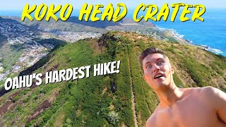I Hiked Oahu Hawaii's MOST CHALLENGING Hike! | Koko Head Crater Hike