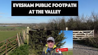 Evesham Public Footpath walk at the valley