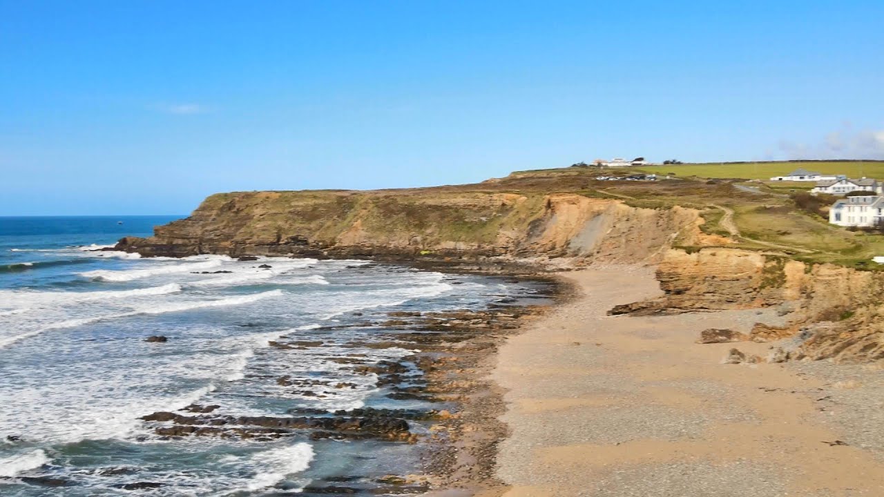 An Afternoon at Widemouth Beach, Cornwall.