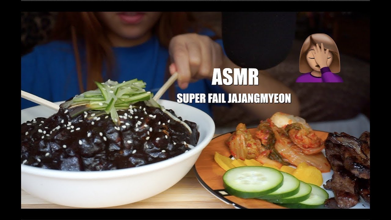Asmr SUPER FAIL Jajangmyeon 😂자장면 | Asmr SA Eats - YouTube