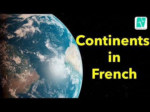 7 Continents of the world in French | Basic French for Beginners