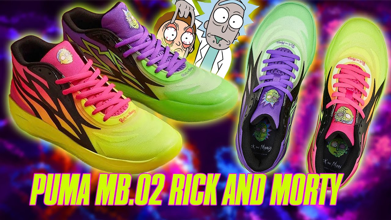 PUMA MB.02 RICK AND MORTY FIRST LOOK!!! - YouTube