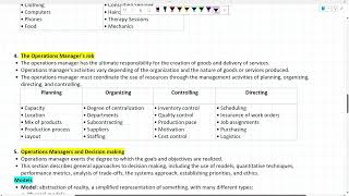 COMM 225 Chapter 1: Introduction to Operation Management
