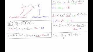 Matematik 2b: Repetition Förenkling av uttryck