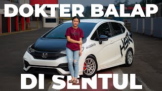 BU DOKTER TURUN BALAP DRAG DI SENTUL! | Bareng Honda Jazz GK5 a.k.a MEONG