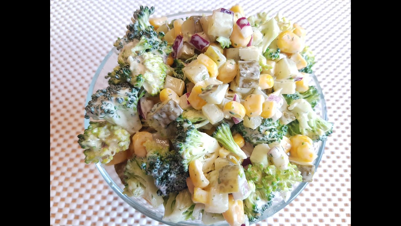 САЛАТ ИЗ БРОККОЛИ. Как вкусно и быстро приготовить брокколи | Салат из капусты | Broccoli salad