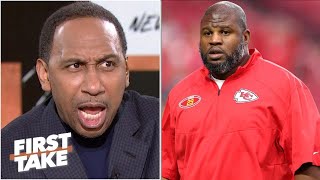 First Take | Stephen A. reacts to Texans could hire Chiefs OC Eric Bieniemy as head coach