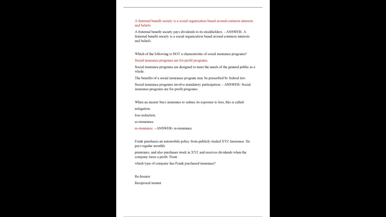 FLORIDA ADJUSTER LICENSING 2023/2024 ACTUAL EXAM 400 QUESTIONS AND CORRECT DETAILED ANSWERS WITH RAT