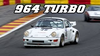 Porsche 964 Turbo | Loud exhaust with flames and blow-off sounds