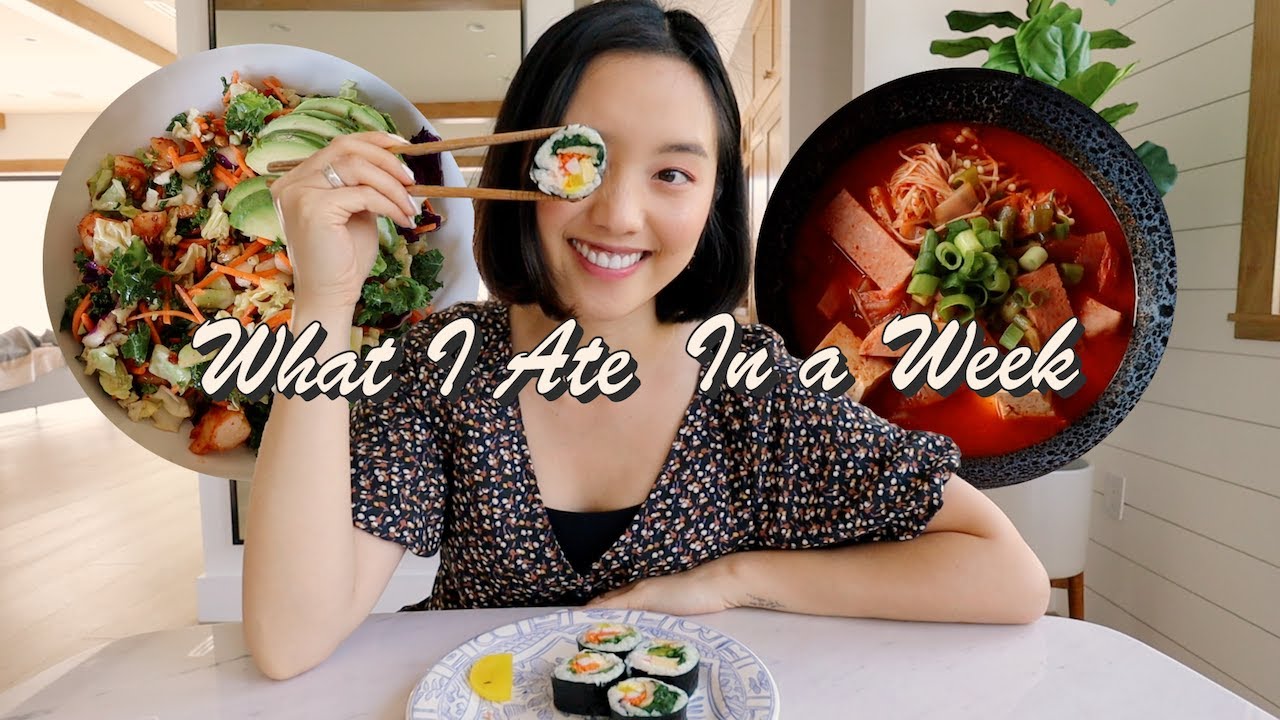 What I Ate In A Week (Realistic + Easy Korean Recipes) - YouTube