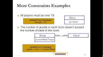 Lecture 14 OCL (Object constraint language)