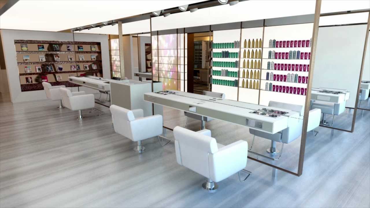 Salon interior animation (3ds max) youtube Interior salon