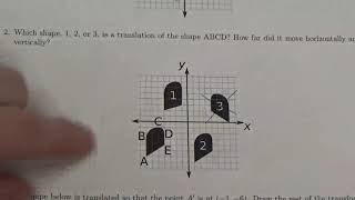 Math 30 3 Transformations, Reflections and Lines of Symmetry Lesson