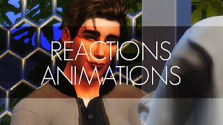 REACTIONS ANIMATION PACK (UPDATE 1.1) | Sims 4 Animation (Download)