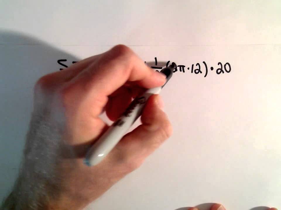 Surface Area Of A Right Cone YouTube