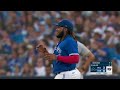 Vladdy throws his glove to record the out!