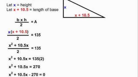 Geometry Problems in Quadratic Functions - Example 1