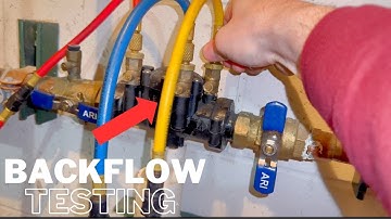 How to test a RPZ backflow preventer