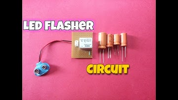Simple LED Flasher Circuit With Change Capacitor Value Facility..Relay Oscillator as Led Flasher..