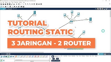 Konfigurasi Routing Static Dengan 3 jaringan di Cisco Packet Tracer (CCNA)