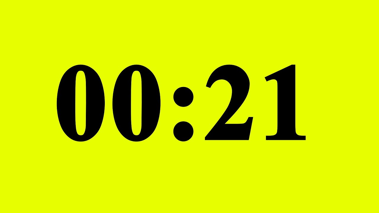 21 Second Timer - YouTube