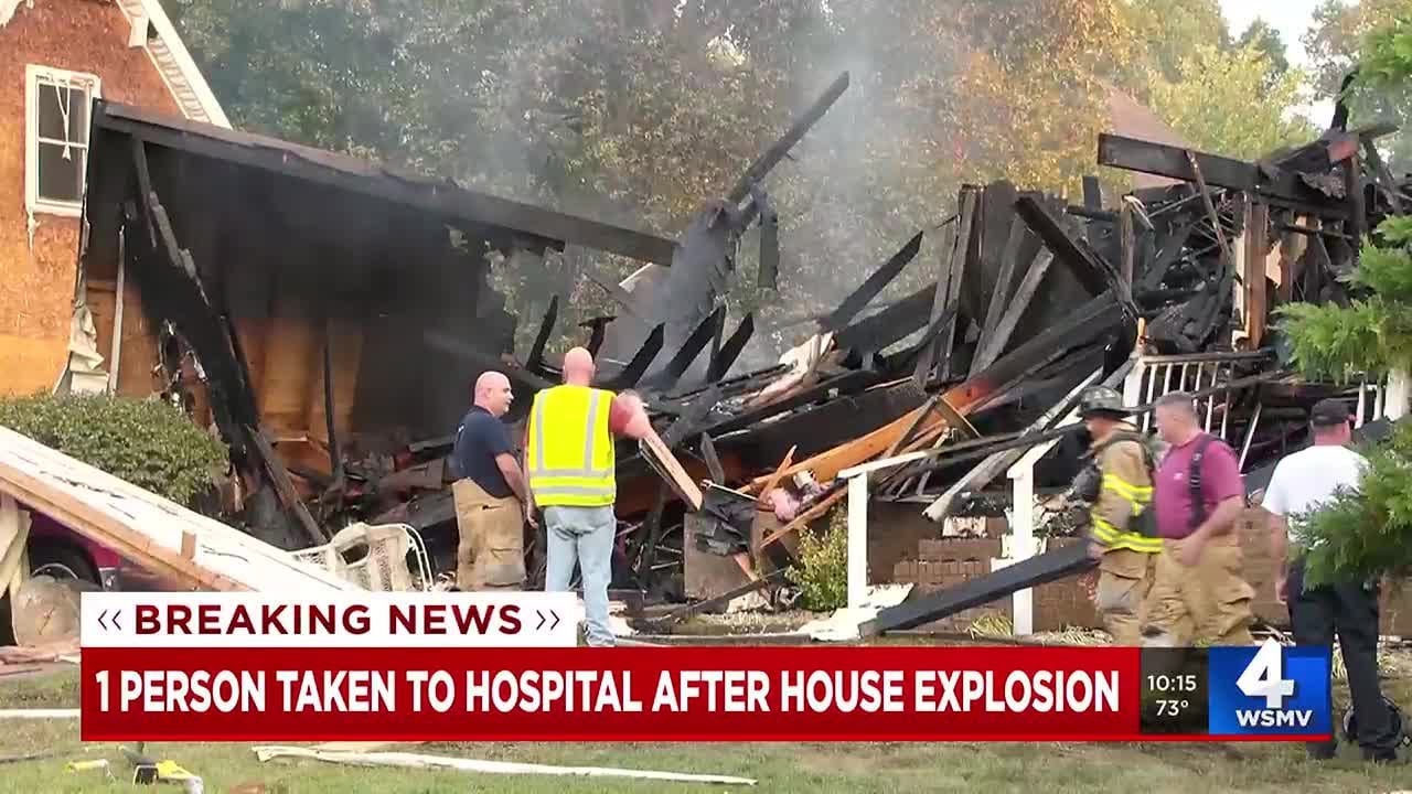 1 person taken to hospital after house explosion - YouTube