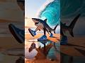 Dancing Shark in Sneakers on the Beach — Trallalero Trallalà | Viral Dance