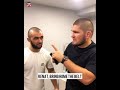 Khabib tells efc bantamweight champ renat khavalov to bring home the belt shorts efc42