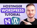 Hostinger Wordpress Tutorial 2024 - Step by Step