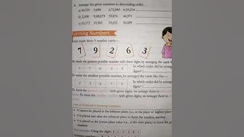 Std 4th Maths Ch.1 Large Numbers,Topic: Forming NumbersEx.1(e)Mind Gym Q.no. 1,2,3,4(part 12)