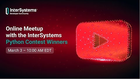 Online Meetup with Python Contest Winners