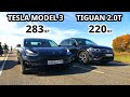 Электричка или Бензин? TESLA MODEL 3 vs TIGUAN 2.0T. BMW X3 М40D vs ВАЗ 2112 ТУРБО. GRANTA SPORT