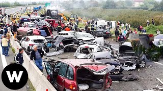 Tragic! Catastrophic Failures Ultimate Car Crashes On Road Filmed Seconds Before Disaster