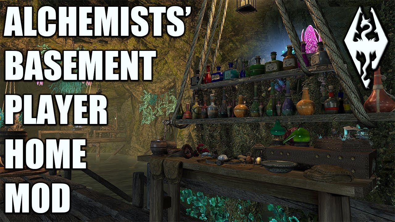 ALCHEMISTS' BASEMENT: Alchemist Player Home- Xbox Modded Skyrim Mod Showcase