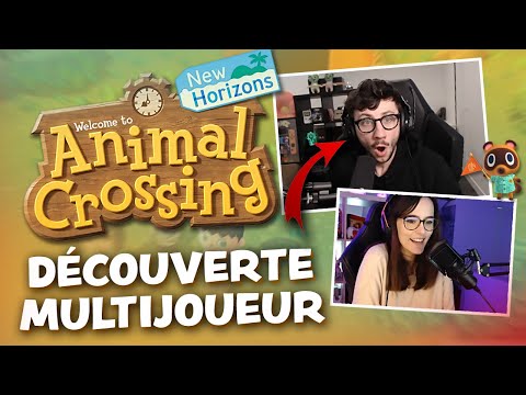 DÉCOUVERTE du MULTIJOUEUR ANIMAL CROSSING NEW HORIZONS sur SWITCH Gameplay FR - ft @Ultia