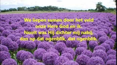 We liepen samen door het veld Ode aan Frans Kocx de componist van dit prachtige lied!