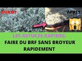 Permaculture brf sans broyeur et rapide  bois ramal fragment