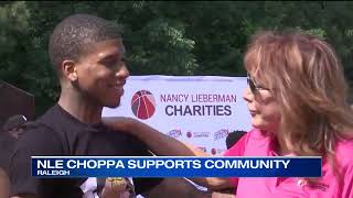 Memphis rapper NLE Choppa helps open new basketball court for community
