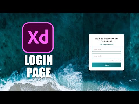 Design a Simple Login Page in Adobe XD 2020