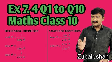 Ex 7.4 Q1-10 Maths Class 10th By Zubair Shah