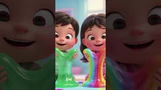 🌈 Rainbow Slime Party | Rang Biranga Slime | @LittleStarRhymes375