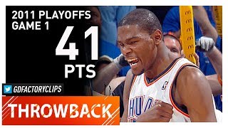 Throwback: Kevin Durant Game 1 Highlights vs Nuggets (2011 Playoffs) - 41 Pts, 9 Reb, BEAST!