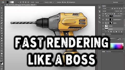 Fast professional Photoshop rendering for Product Design