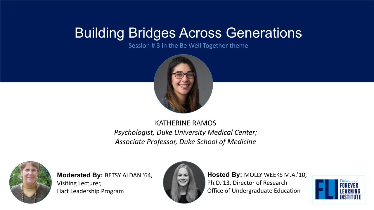 Be Well Together: Building Bridges Across Generations