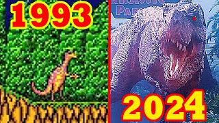 Evolution of Jurassic Park Games ( 1993-2024 )