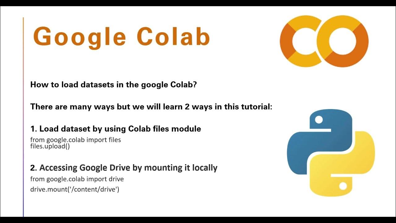How to read / Load Datasets in the Google Colab? | Load datasets from ...