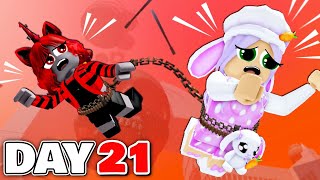 We SPENT 21 DAYS Chained TOGETHER! (Roblox)