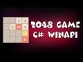 Игра 2048 на C# WinForms/Game 2048 C# Windows Forms Application