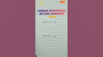 Linear Equations in One Variable|Algebra#shorts #youtubeshorts #maths