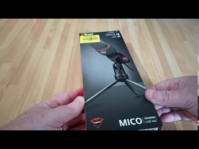 Trust Mico GXT 212 USB Microphone Unboxing : Cheap & Cheerful Microphone  For Occasional Use! - YouTube